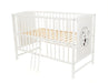 Babybett Teddybär weiß 60 × 120 mit Matratze - babyhafen.de 