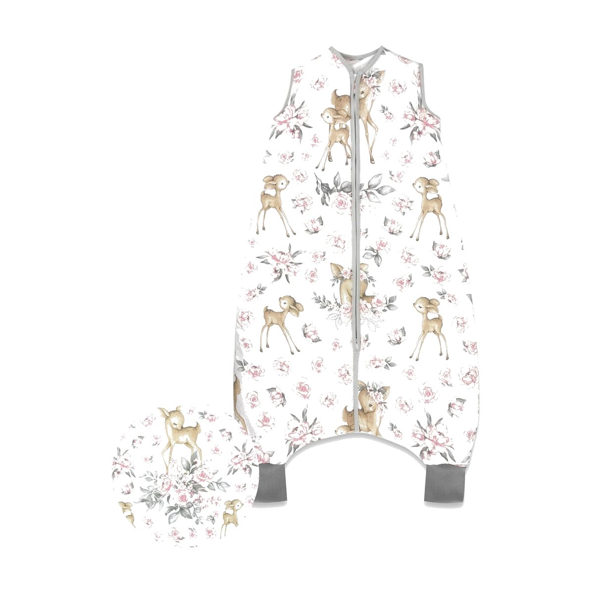 Kinderschlafsack mit Füßen Beinen Rehe 2.5 TOG - babyhafen.de 