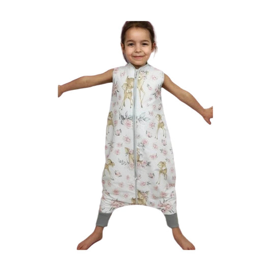 Kinderschlafsack mit Füßen Beinen Rehe 2.5 TOG