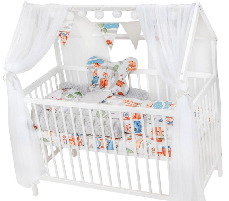 Komplett Kinderbettwäsche für Hausbett 60x120 ANIMALS - babyhafen.de 