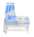 Babybett Komplettbett 60×120cm Schmetterlinge Blau - babyhafen.de 