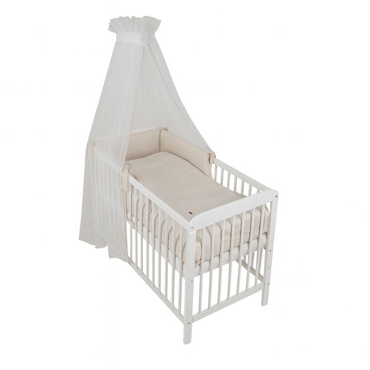 Babybett Komplettset Beige mit Wende-Bettwäsche | Babyhafen - babyhafen.de 