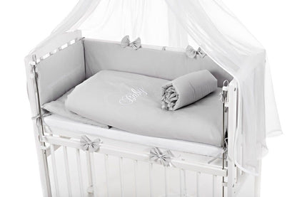 Baby Bettset mit Applikation HERZ für Beistellbett - babyhafen.de 