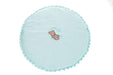 Mobiles Beistellbett mit Rollen komplett Krabbeldecke Teddy MINT - babyhafen.de 