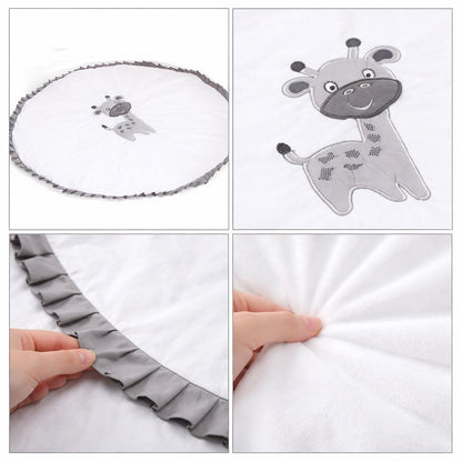 Krabbeldecke Baumwolle für Kinderzimmer mit Giraffen Design