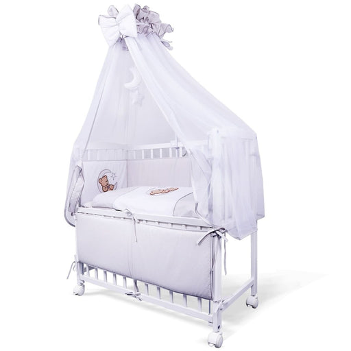 Mobiles Baby Beistellbett mit Rollen komplett Teddy - babyhafen.de 