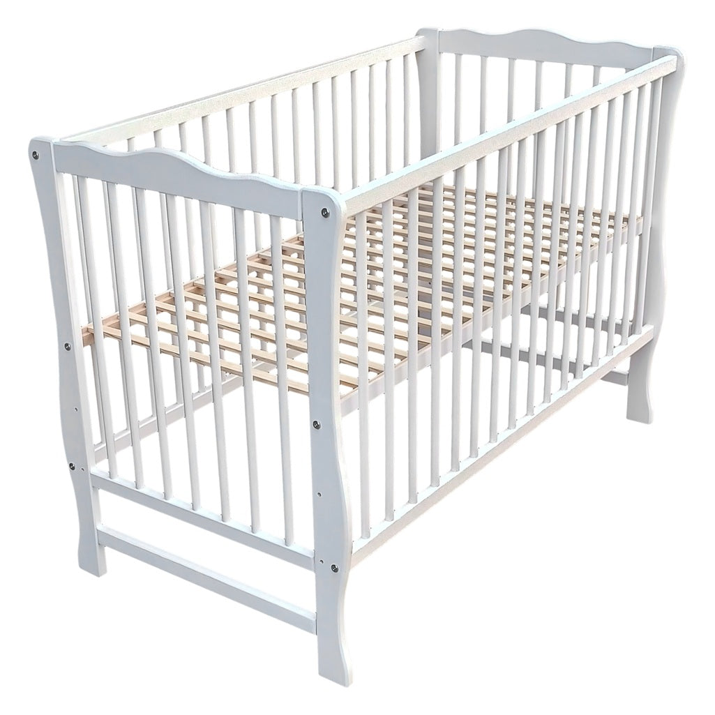 Babybett Juliett aus Kiefernholz – 60x120 cm mit Matratze - babyhafen.de 