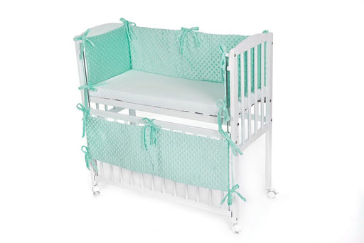 Babyhafen Baby Beistellbett mit Matratze Nestchen Grün - babyhafen.de 