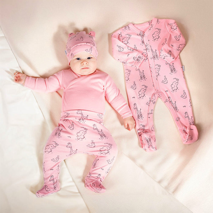 Baby Erstausstattung Neugeborenen Set für Mädchen Rosa - babyhafen.de 