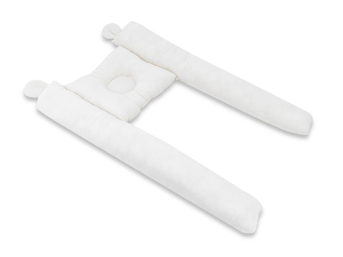 Orthopaedisches Kissen Set – Babynest, Decke & Musselin-Bettlaken