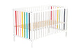 Regenbogen Babybett 60×120 cm mit Matratze - babyhafen.de 