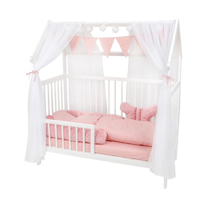 Royal Komplettbett 2in1 Hausbett 60×120 mit Schutzgitter - babyhafen.de 