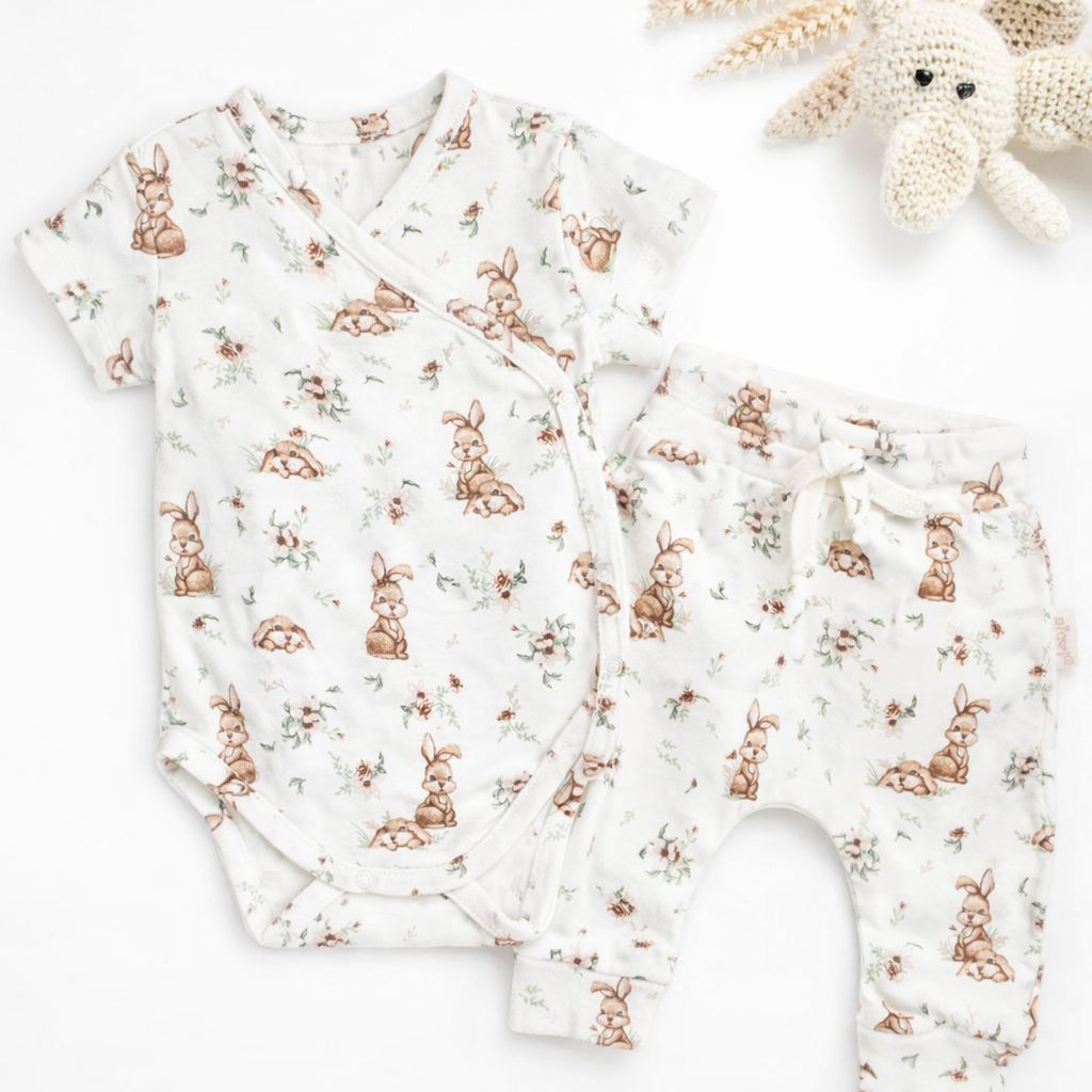 Weiches Baby Set aus 100 % Baumwolle, ideal für empfindliche Babyhaut