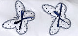 4-tlg. Kinderbettwäsche 90×70 Schmetterlinge Grau - babyhafen.de 