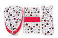 Babykokon Kuschelnest Baumwolle Minnie rote Schleifen Set - babyhafen.de 