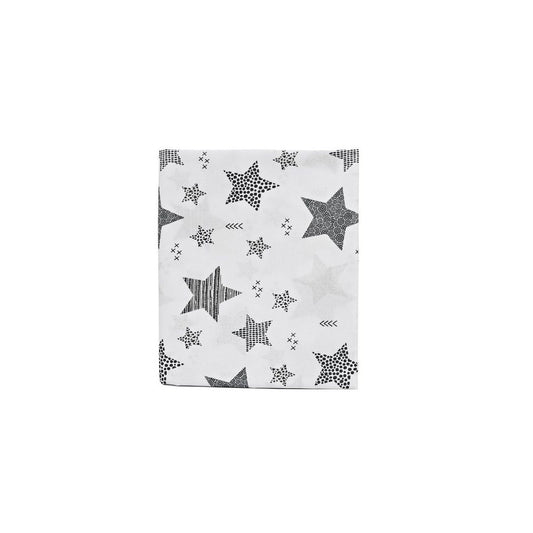 Spannbettlaken 40x90 cm mit Sternen-Muster für Babybett und Wiege