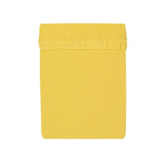 Spannbettlaken Jersey 60x120 cm Gelb mit Gummizug – weiches, strapazierfähiges Babybettlaken