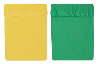 Spannbettlaken aus Jersey 60 × 120 Gummizug (2 Stück) - babyhafen.de 