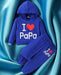 2er-Set Baby I LOVE PAPA blau - babyhafen.de 