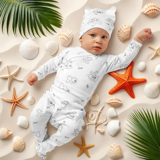 4-tlg Erstausstattung Frühchen-Set in Weiß - babyhafen.de 