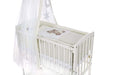 Beistellbett mit Rollen komplett inkl. Krabbeldecke Teddy Creme - babyhafen.de 