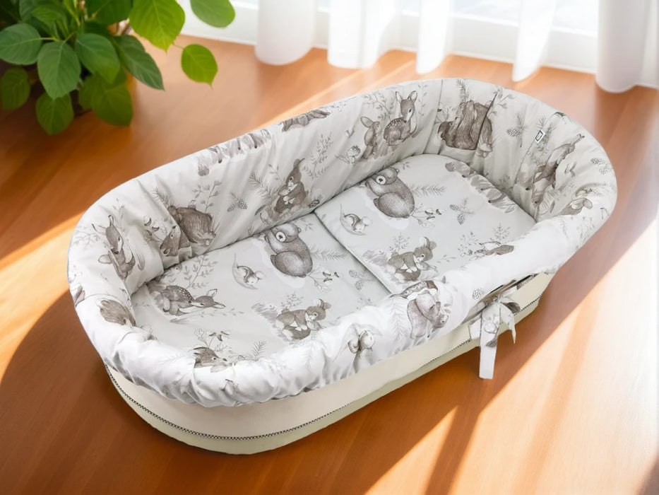 3-tlg. Umrandung für Kinderwagen-Bezug Wald - babyhafen.de 