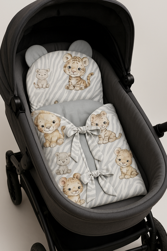 Steckkissen (Babyschlafsack) Safari - babyhafen.de 