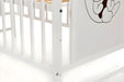 Babybett Teddybär weiß 60 × 120 mit Matratze - babyhafen.de 