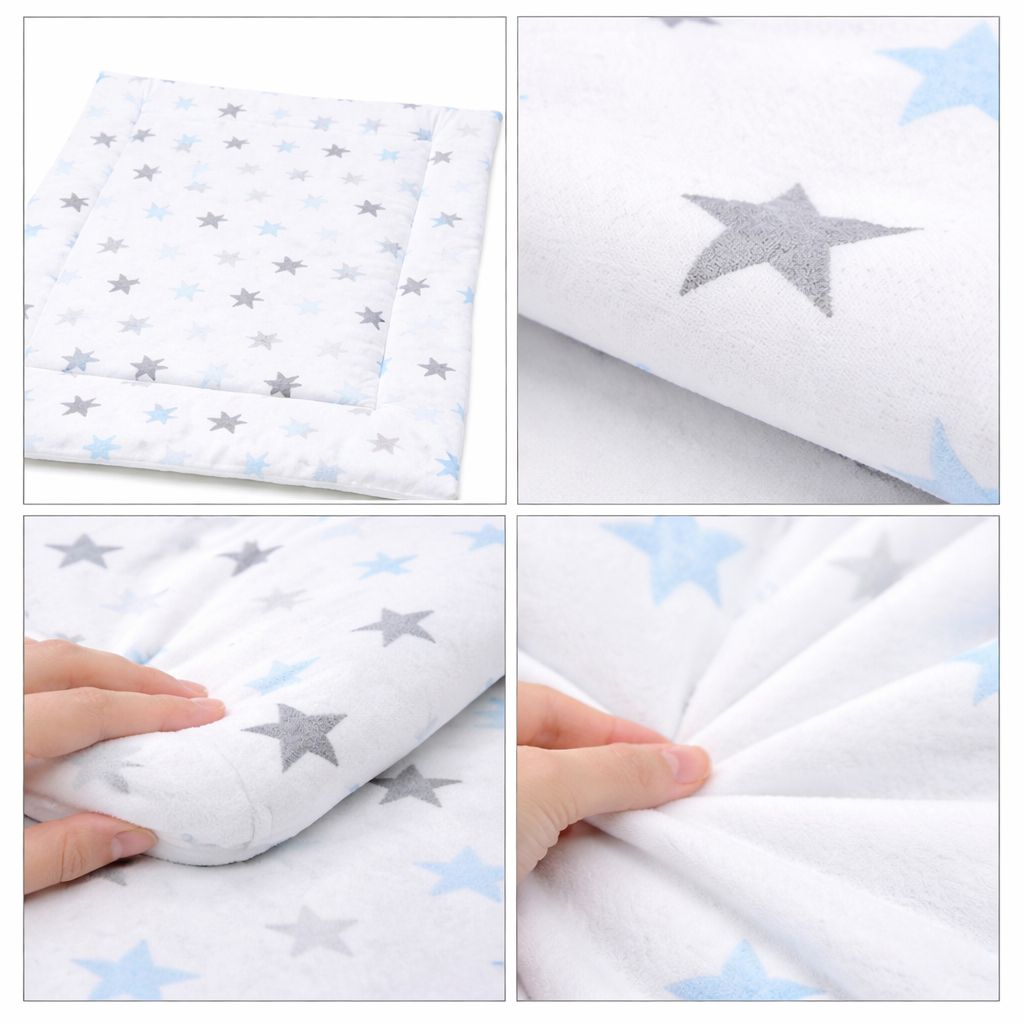 Baby Wickelauflage aus Baumwolle mit Sternen 75 × 75 cm