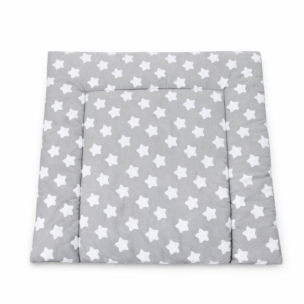 Wickelauflage Set für Babyzimmer, grau-weißes Sternen Design