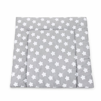 Wickelauflage Set für Babyzimmer, grau-weißes Sternen Design