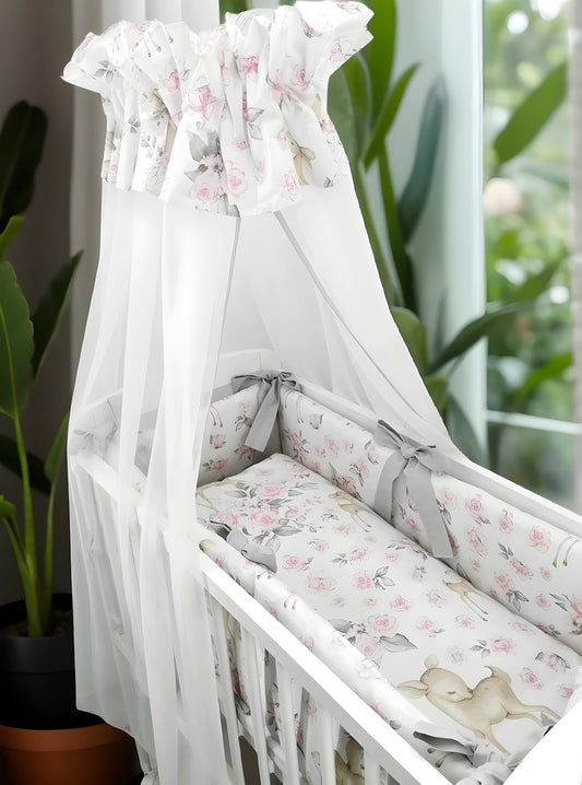 Baby Wiegenset Set für Babywiege Rehe - babyhafen.de 