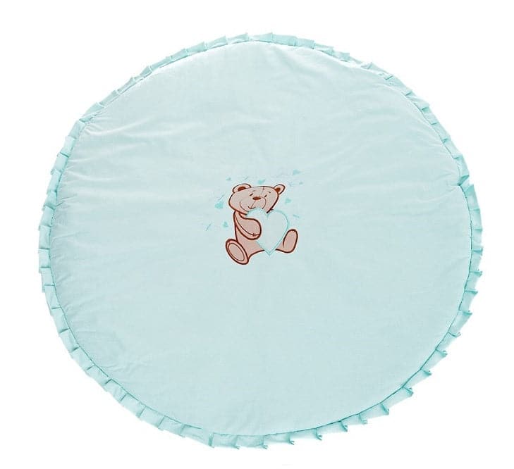 Baby Beistellbett Komplettbett inkl. Krabbeldecke Teddy MINT - babyhafen.de 