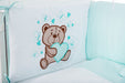 Baby Beistellbett Komplettbett inkl. Krabbeldecke Teddy MINT - babyhafen.de 