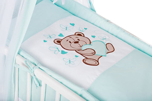 Baby Beistellbett Komplettbett inkl. Krabbeldecke Teddy MINT - babyhafen.de 