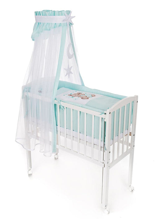 Baby Beistellbett Komplettbett inkl. Krabbeldecke Teddy MINT - babyhafen.de 