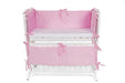 Baby Beistellbett Matratze Minky Nestchen Rosa - babyhafen.de 