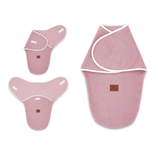 Baby Pucktuch Thermofrottee für Neugeborene Farbe Himbeere mit Klettverschluss
