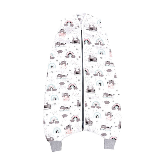 Baby Schlafsack mit Füßen 2.5 TOG Regenbogen
