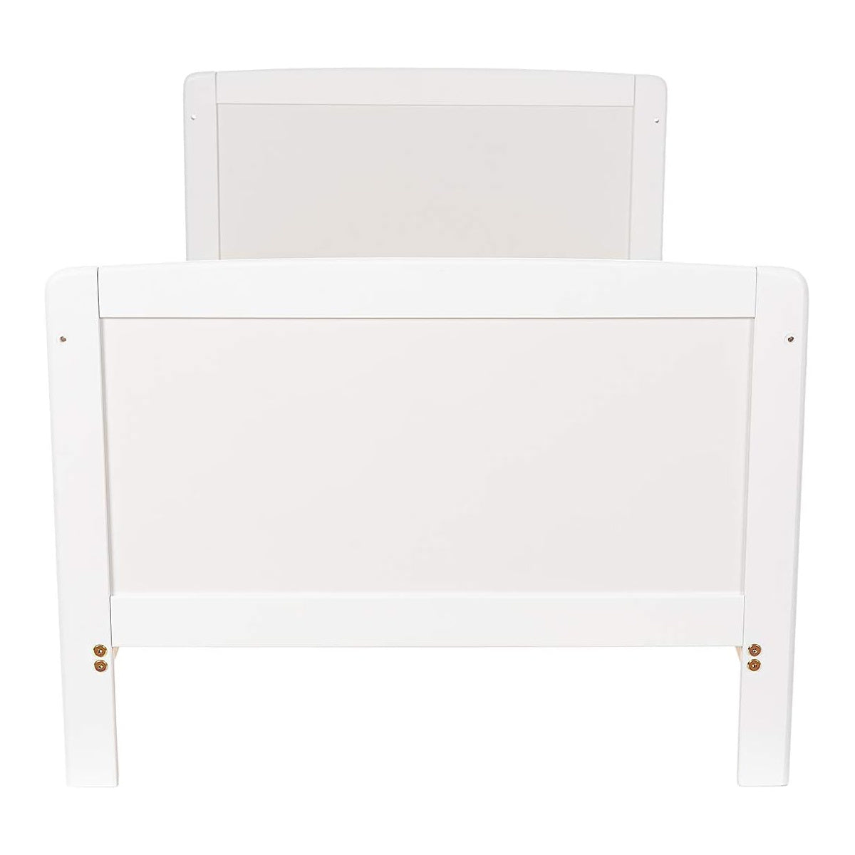 Kinderbett Travis 60×120 cm umbaubar – Rückansicht in Weiß