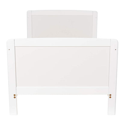 Kinderbett Travis 60×120 cm umbaubar – Rückansicht in Weiß