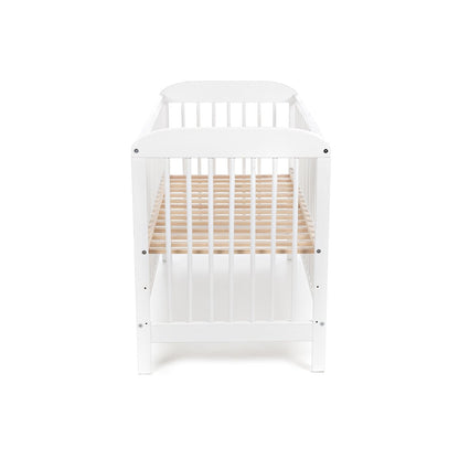 Babyhafen Babybett 60x120 cm weiß aus stabilem Holz gefertigt