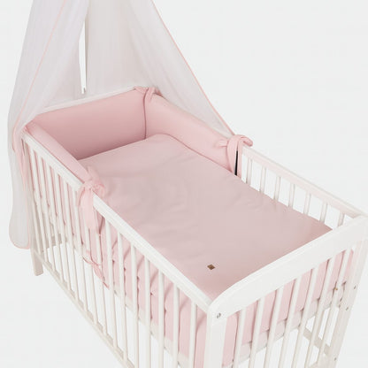 Komplett-Babybett 60x120 – Rosa & Wende-Bettwäsche Interlock
