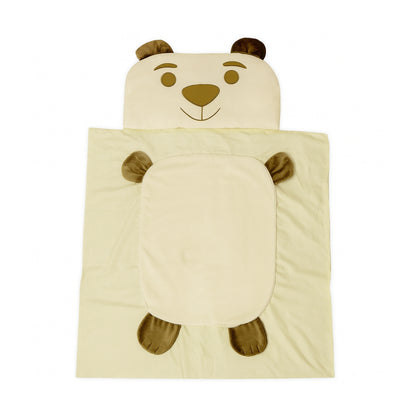 Babyhafen Bettwäsche Set Mascotas für Babybett – süßes Bärchen-Design in Beige