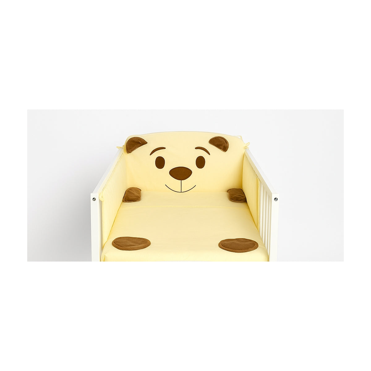 Babybett mit süßem Bärchen-Design – Babyhafen Mascotas Kollektion