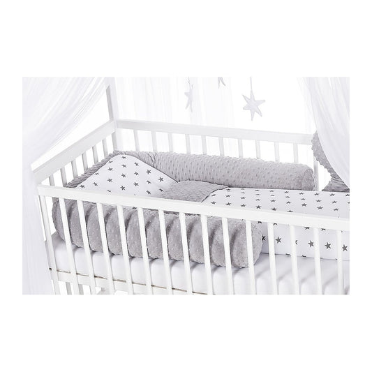 Hausbett Kinderbett 120x60 Matratze Minky Bettset Sterne