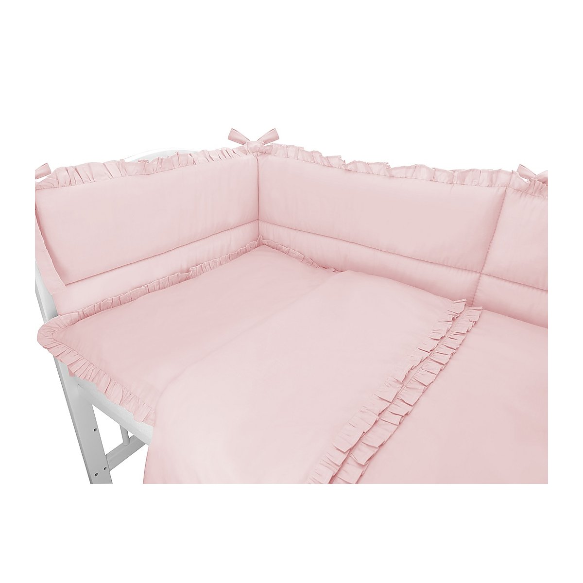 Kinderbett 60 × 120 Komplettset Royal rosa