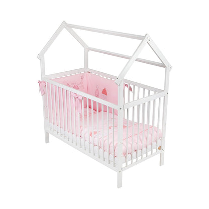 Hausbett Home Sweet Rosa 60x120 Bio Bettset