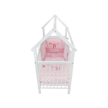 Hausbett Home Sweet Rosa 60x120 Bio Bettset
