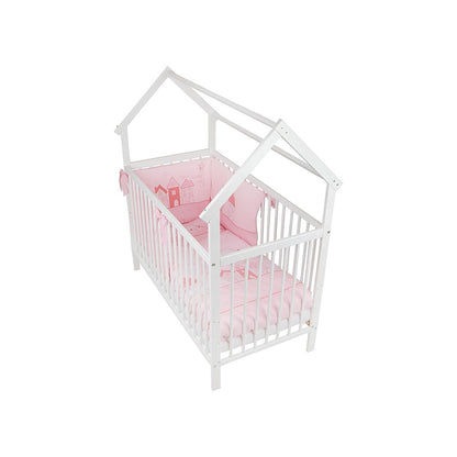 Hausbett Home Sweet Rosa 60x120 Bio Bettset